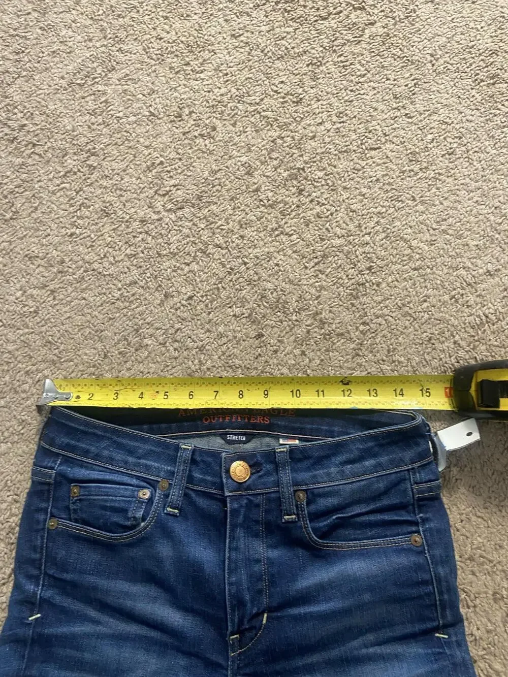 American Eagle Outfitters Jeans Womens 4 Blue Skinny Mid Rise Stretch Denim